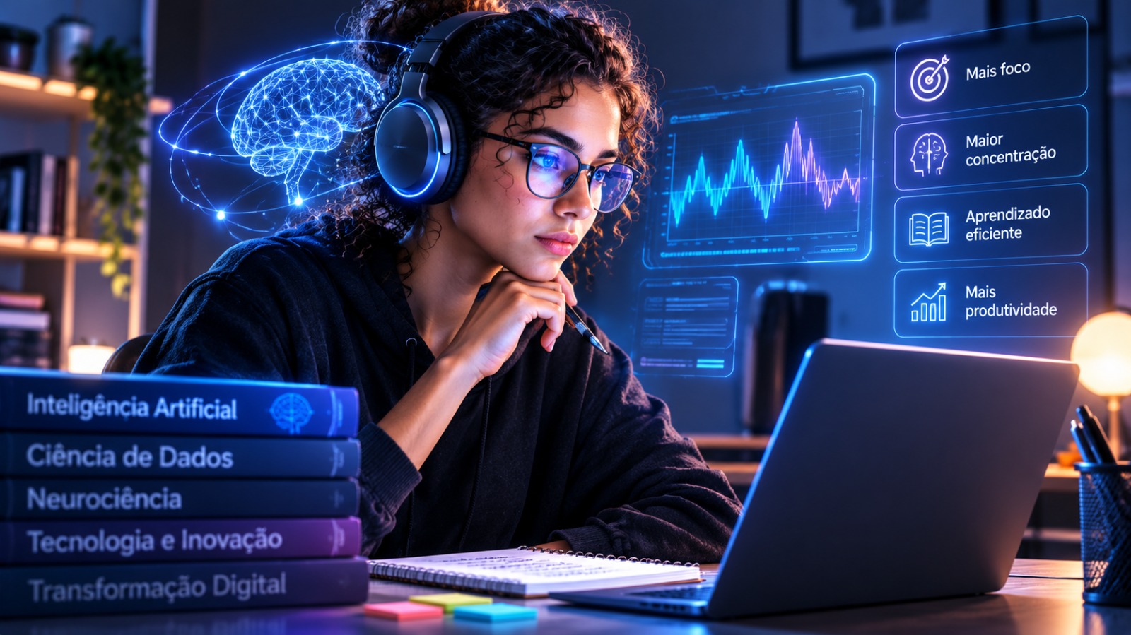 Fone de ouvido monitora atividade cerebral em tempo real